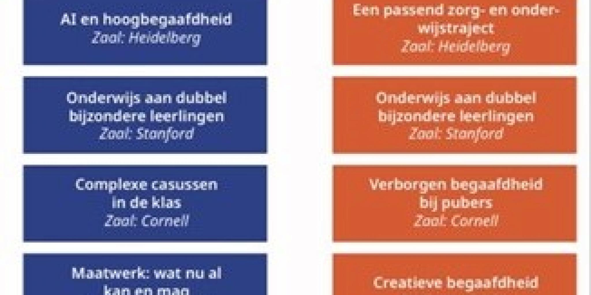 blokkenschema conferentie hb