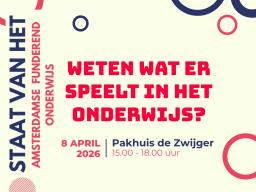 staat van het amsterdamse onderwijs aankondiging